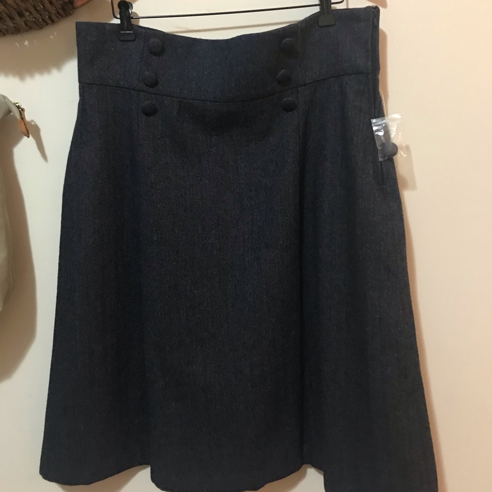 ModCloth Retro Flare Skirt in Tweed